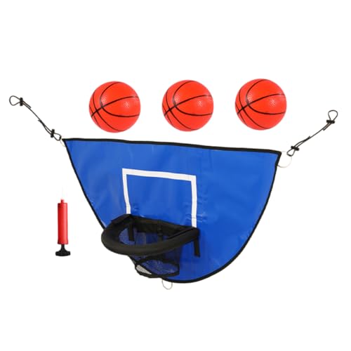 Garneck 1 Set Indoor Trampoline Basketball Hoop Frame for Trampoline Basketball Play Easy Installation Space Saving Design Compatible with Models Encourages Active Fun