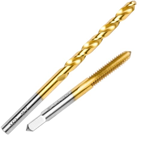 1/4-20 UNC Tap and #7 Drill Bit Set M2 HSS Threading Drill and Tap Set