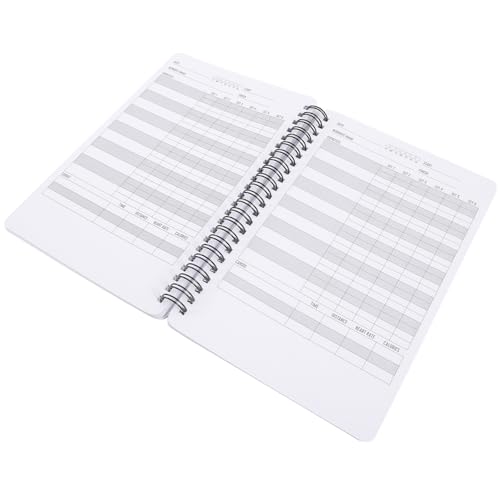 Abaodam Cuaderno de Ejercicios A5 Encuadernación Espiral Diario de Entrenamiento para Gimnasio y Fitness Planificador Semanal y Mensual para Registro de Progreso y Control de Hábitos