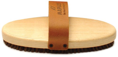 BrikoMaplus Hard Horsehair Oval Ski and Snowboard Brush