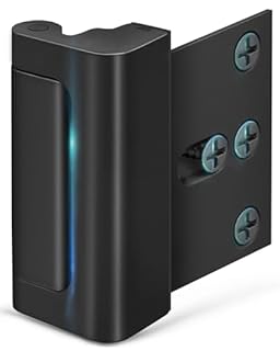 Home Security Door Reinforcement Lock - Child Proof High Security Door Lock Front Door Locks for Kids Safety Withstand 800 lbs Top Door Latch Lock Flip Door Guardian for Inward Swinging Inside Door