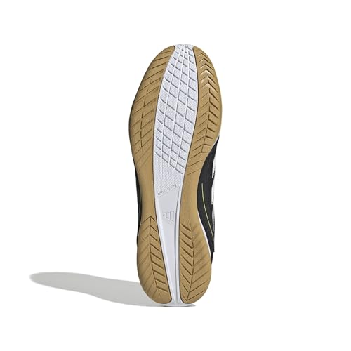 adidas Unisex COPA Court Club Indoor Football Boots Fußballschuhe, core Black/FTWR White/Lucid Lemon, 40 2/3 EU