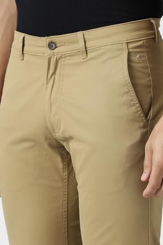 Image of Van Heusen Men's Mid Rise Premium Cotton Slim Fit Casual Trouser Chinos