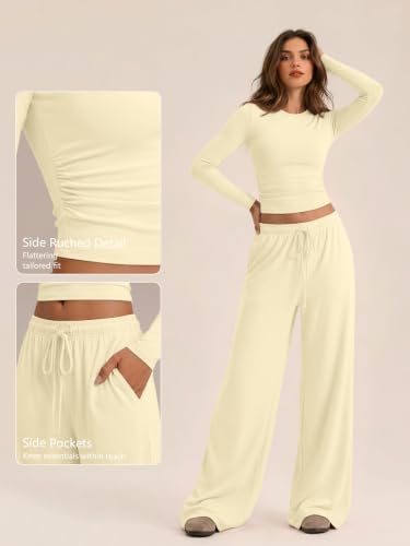 Image of Trendy Queen Women's 2 Piece 2026 Fall Fashion Lounge Set with Pockets