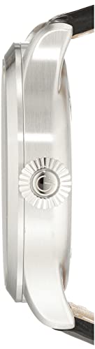 Gevril 43502-01 Men's Vaughan Swiss Automatic Watch, Genuine Italian Black/White Stitching Leather Strap2