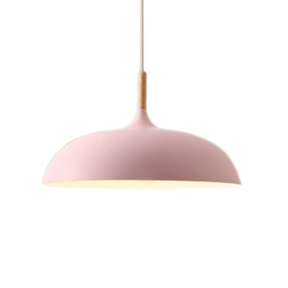 HAIIQU Yellow Pendant Light For Kitchen Island Industrial 1-Light Pendant Lighting In Matte Finish Unique Color Lamp Shade Flush Mount Ceiling Lighting Fixture For Dining Room,Bulbs Not Included