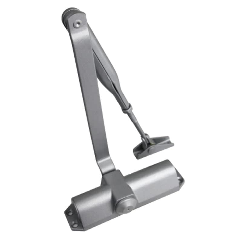 Ozone Rack and Pinion Overhead Door Closer with Adjustable Closing Force EN 2-4 | Weight Capacity: Up to 80 kg | (Silver, Black Matte, and Antique Bronze Finish)