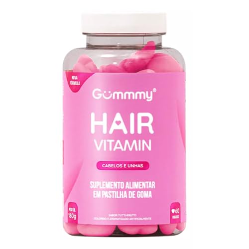 Gummy Hair original com 60 gomas Hair skin nails cabelos pele e u...