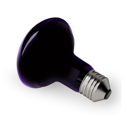 Image of 100W Reptile Moonlight Heat Lamp, Purple Night Basking Bulb | Creates a Natural Nighttime Environment, Perfect for Night Viewing of Reptiles & Amphibians, Ideal for Terrarium Habitats