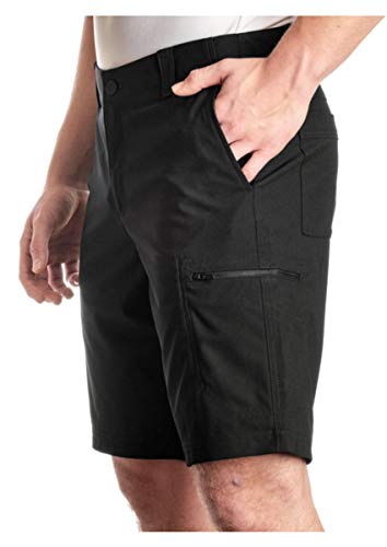 Men's Black Travel Shorts (Size 32) by Fleet Street Ltd.