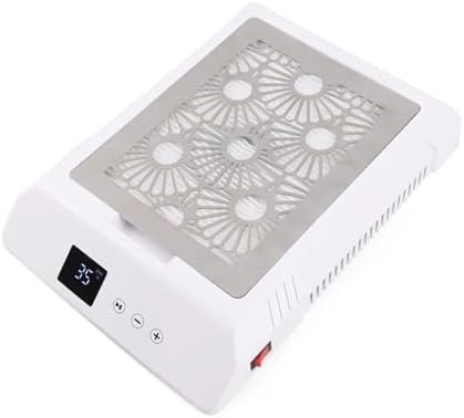 85W Nail Dust Collector for Salon & Home, Professional Brushless Vacuum Cleaner, Removable Filter Manicure Machine - Efficient & Quiet, Perfect for Nail Art & Acrylics - White