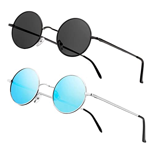 Image of Vintage Small Round Polarized Hippie Sunglasses for Men Women Circle Sun Glasses NP1002