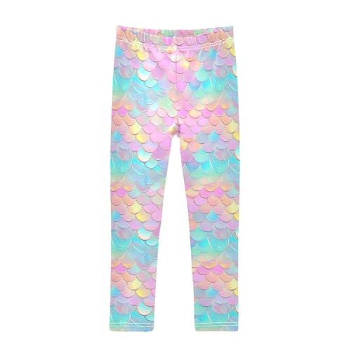 Pearlescent Girls Leggings,Workout Leggings for Girls Toddler Athletic Legging Size for 3-10T