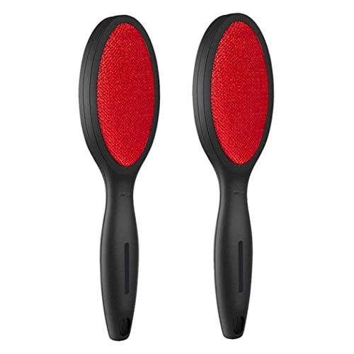 Cepillo de Ropa de Doble Cara, Herramienta Reutilizable para Quitar Pelusas y Pelo de Mascotas para Muebles, alfombras, Ropa, 2 cepillos de Pelusa con Gel pegajoso