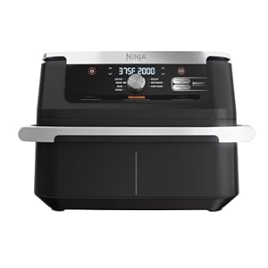 Ninja Foodi 11 Quart 7-in-1 MegaZone XL FlexBasket Air Fryer, Basket Divider for Full Meals, Air Fry, Roast, Grey (Renewed) Ninja Foodi 11 Quart 7 in 1 MegaZone XL FlexBasket Air Fryer Basket Divider for Full Meals Air Fry Roast Grey Renewed