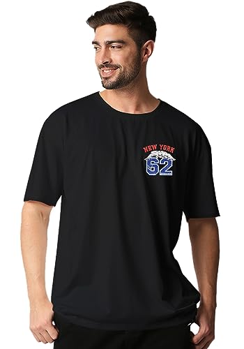 Image of Wear Your Opinion Mens Back Print Oversized T-Shirt (Design: Newyork 62 Oversized T-Shirt)