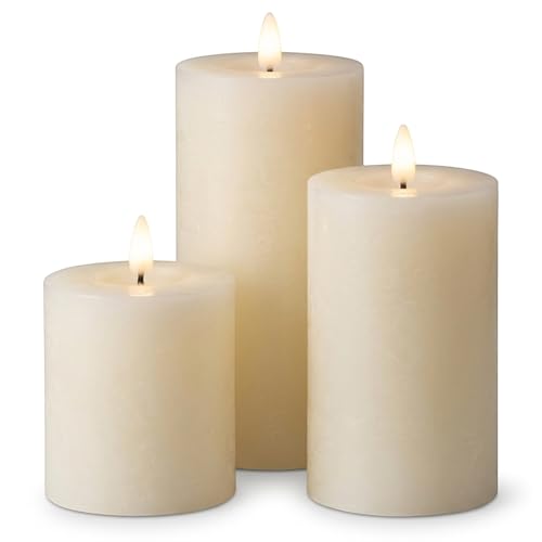 Bougies LED effet flamme vacillante pour une ambiance cocooning au salon - Lot de 3 MIJOMA