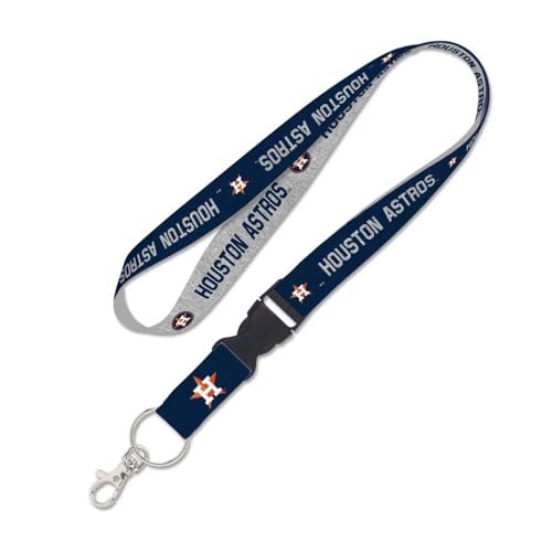 Lanière Houston Astros pour ne plus perdre vos clés : cordon détachable bleu marine 2,5 cm