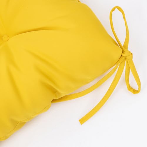 Image of QILLOWAY Outdoor Chaise Lounge Cushion 74x22x4 Inch, Waterproof Weather Resistant Replacement Pad for Patio Pool Furniture, Yellow