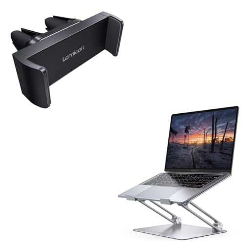 Base Ajustable para Laptop y Soporte para Teléfono de Auto