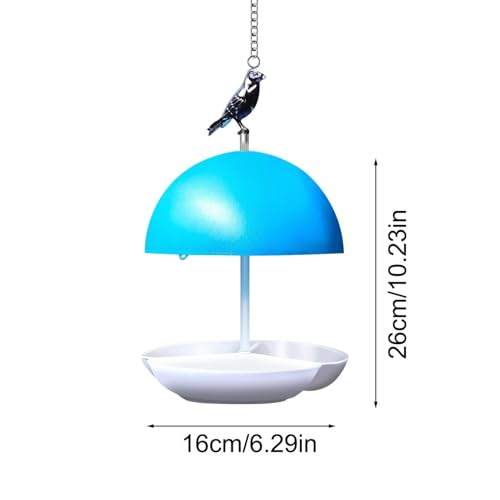 Mangeoire à oiseaux sauvage à dôme imperméable et plateau - 6