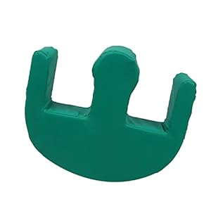 F Fityle U-vormige bedomdraaihulp multifunctionele omdraaihulp voor ouderen, beklede kussens voor mensen met een handicap, parel katoen, groen