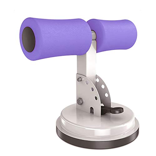 Sit Up Bar for Floor,AB Master Sit Up Suction Bar, Portable Multi Angle Adjustment Large Suction Sit Up Assistant, Suitable for Everyone to Do Abdominal Exercises and Leg Strengthening ?Purple