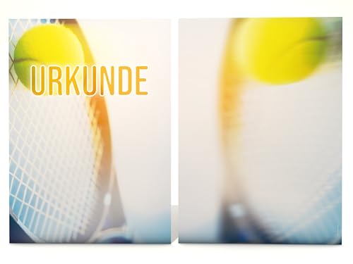 Urkundenpapier 'Tennis' | beidseitig mit 2 Designs...