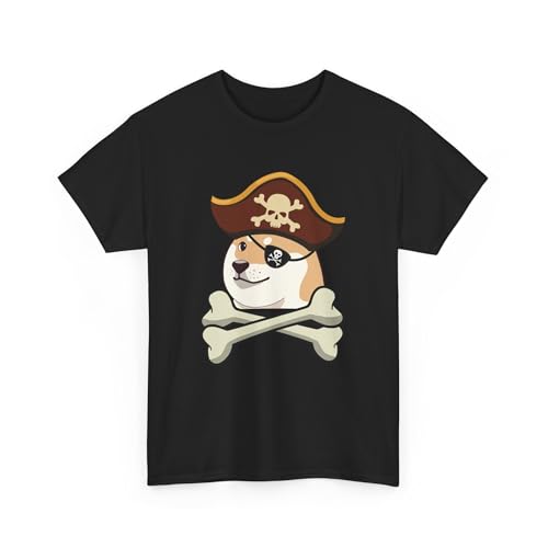 Doge Pirate Shirt – Shiba Inu Pirate Tee – Funny Internet Meme Doge Pirate Graphic T-Shirt