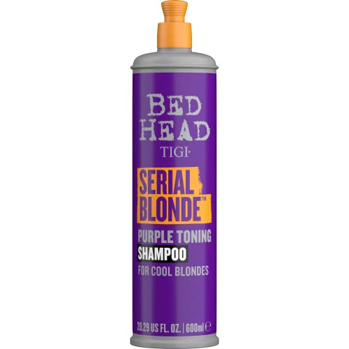 Bed Head by TIGI Serial Blonde Purple Champú tonificante para cabello rubio 600ml