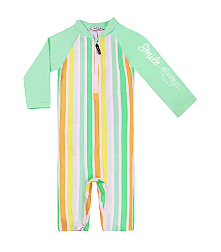 Image of weVSwe Baby Toddler Sun Protection Rash Guard Swimsuit with Crotch Zipper