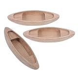 Maquette de bateau inachevée : chaque modèle est soigneusement confectionné, garantissant que chaque détail est soigné et unique. figurine de bateau de pêche pour maison de poupée, ornement de canoë