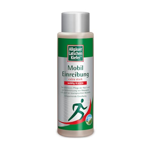 Mobil Einreibung extra stark wohlig & warm | bei beanspruchten Muskeln | zur Unterstützung von Massagen | entspannende Einreibung | 250ml