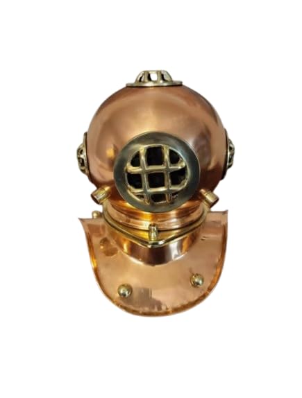 Nautical Brass Miniature Diving Divers Helmet Maritime Vintage Reproduction Home Office Table Decor