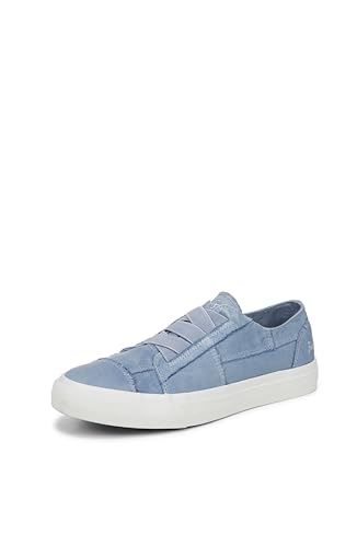 Blowfish Malibu Women's Marley Sneaker, Baltic Blue ColorWash Canvas, 10M