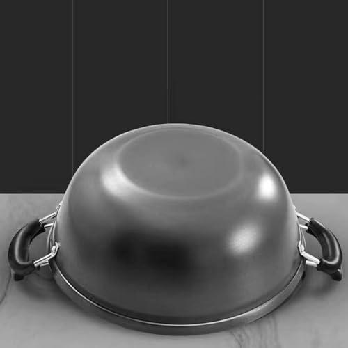 Wok de hierro fundido con mango ergonómico 36 cm miniatura 3