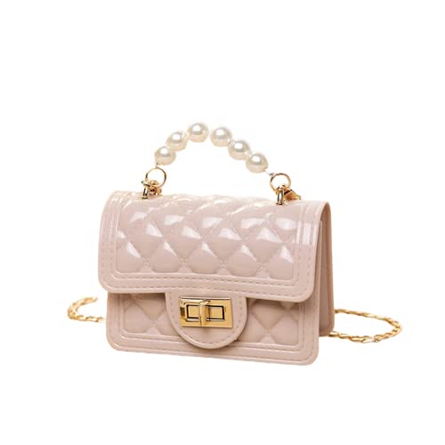 wowobjects® PVC Jelly Pearl Handle Sling Bag, Purse With Chain Strap for Women and Girls (B0C2YH36YN) Amazon Price History, Amazon Price Tracker