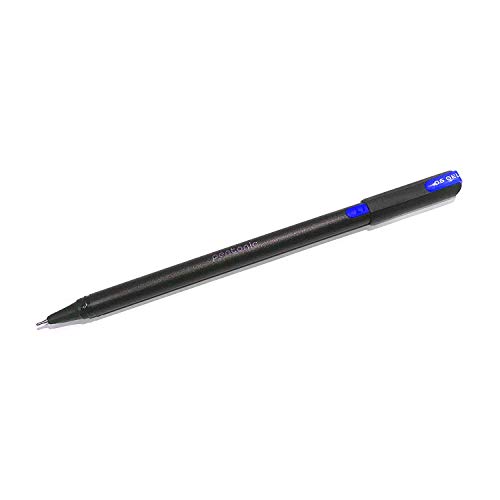 Image of Pentonic 0.6mm Gel Pen & Refill Combo | Black Body | Blue Ink | 10 Pcs Pens with 10 Pcs Refills