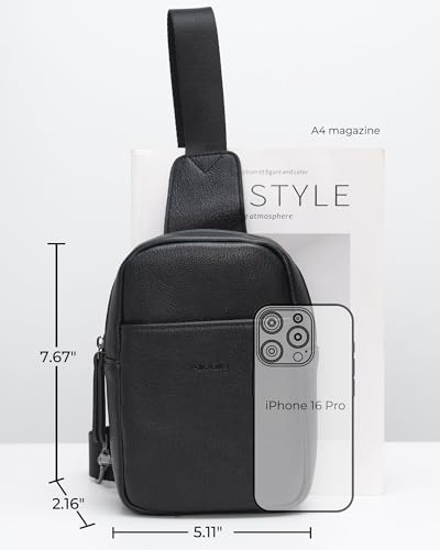 Alldaily Small Sling Bag for Women Crossbody Purse Leather Fashionable Trendy Chest Bag for Travel, Fanny Pack4