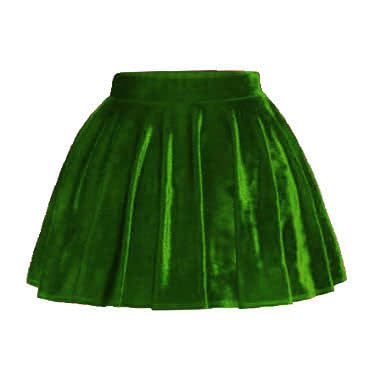 HIBA CREATIONS Baby Girl Green Velvet Skirt 3-6 Months - Image 3 thumbnail