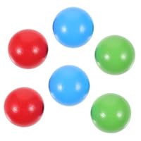 PENIKOKO 6pcs Wooden Bocce Balls Set Red, Blue, Green Balls 4.5cm Outdoor Garden Bocce Kit for Boys and Girls for Children
