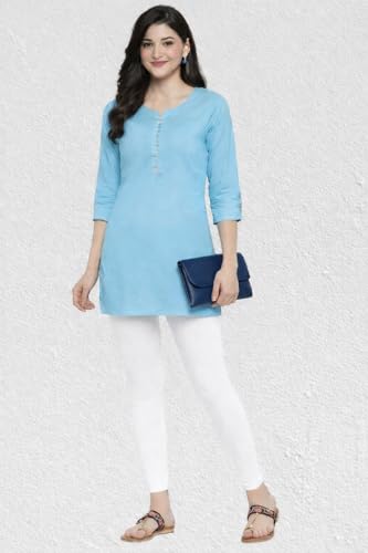 Image of Women Cotton Ankle Leggings Combo | Soft Stretchable Breathable Fabric | High Waist Comfortable Fit Bottom Wear for Kurti Office Casual & Daily Use