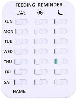 Pet Feeding Reminder Magnetic Sticker 3 Times A Day Indication Chart Feed Your Pets,Did You Feed The Dog Cat Fish Your Kid? Magnets And Double Sided Tape, Care For Your Pets