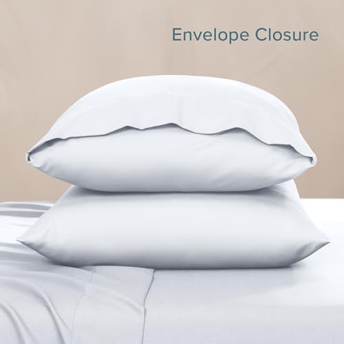 Image of Bare Home Microfiber Pillow Cases - Toddler Size Set of 2 Cooling Pillowcases Double Brushed White Pack Easy Care (Toddler Pillowcase 2, White)