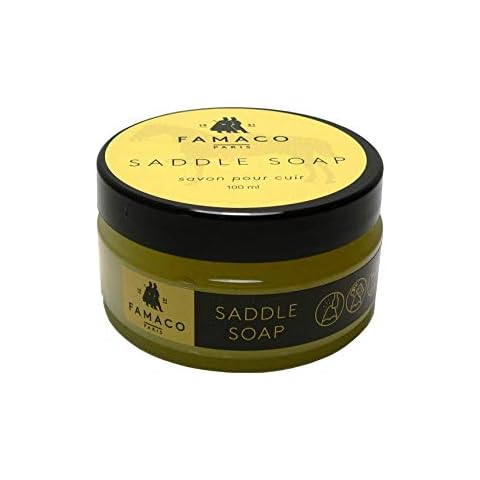 Famaco Leather Saddle Soap Gel For Upholstery, Sofas, Jackets or Boots Cover