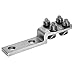 Burndy VVA28 Varilug, 1/0 Str. - 4/0 Str. Conductor, Twin Clamping, 1 Hole in Pad, 3/8" Stud Hole, 1-1/16" Width, 2-7/8" Length, 5/16" Thick, 250lb Recommended Tightening Torque (Pack of 12)