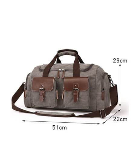 Weekender Travel Bag Duffle Bag for Travel,Canvas Weekender Overnight Bag Vintage Travel Hand Bag Carry On Bag Sport Gym Bag(B)2