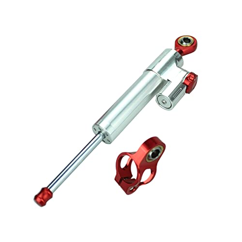 NBVLKH Motorcycle Adjustable Universal Steering Damper Control Fit for Yamaha YZF R1 R3 R6 R15 R125 R25 FZ1 FZ8 FZ09 MT09 GSXR 600 750 1000 GSX1300R CBR600RR 1000RR CB400 CB1000 ZX6R ZX14R