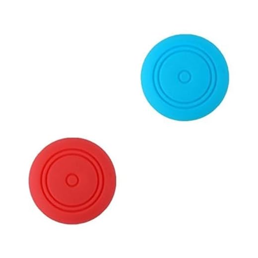 Ambertown Analog Controller Gamepad Thumb Stick Grips Thumbsticks Joystick Cap Cover for Nintendo Switch NS Controller Joy-Con (Red + Blue)