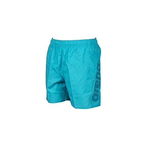 arena Fundamentals Logo Badeshorts für Jungen Pool und Meer, Badehose aus Weichem, Schnelltrocknendem Material, Boxer mit Innenslip aus Netztstoff Cover
